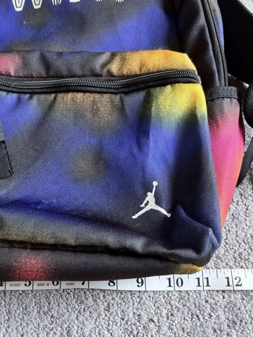NIKE Backpack JORDAN MVP Multicolored Gradient Jumpman Nylon 13